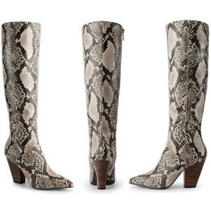 Amour Snake Heel Boots